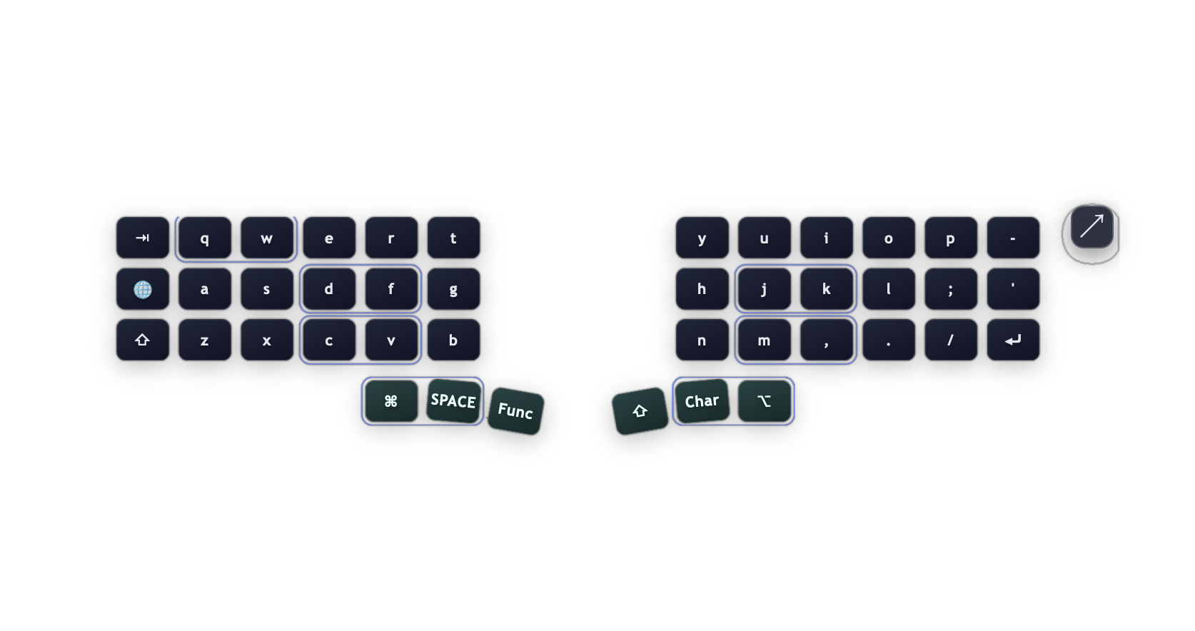 Compact desktop overlay for passive visualization with a direct restore control.